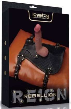 Rebellion Reign sedlo za dildo – nosač za jahanje sa podesivim kaiševima LV761214